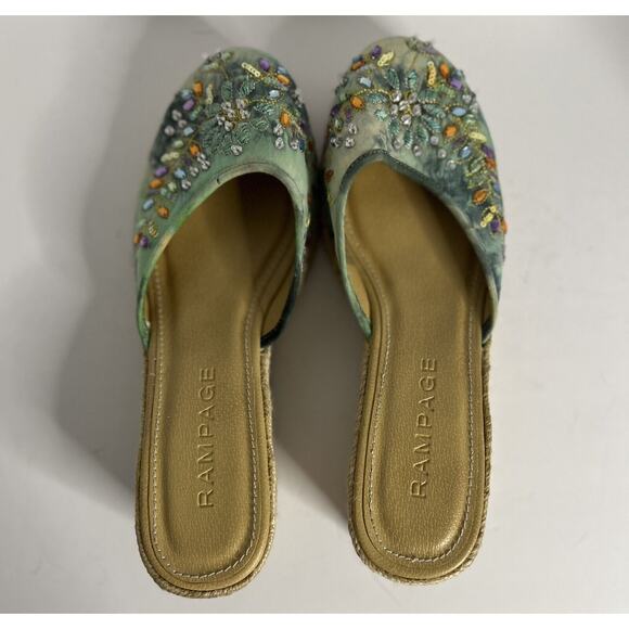 Vintage Rampage Espadrille Sandals 10 Wedge Boho Fairy Bohemian - Picture 1 of 5